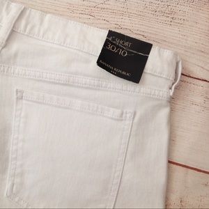 Banana Republic Shorts - Banana Republic White Denim Short Shorts Banana Republic Shorts - Banana Republic White Denim Short Shorts